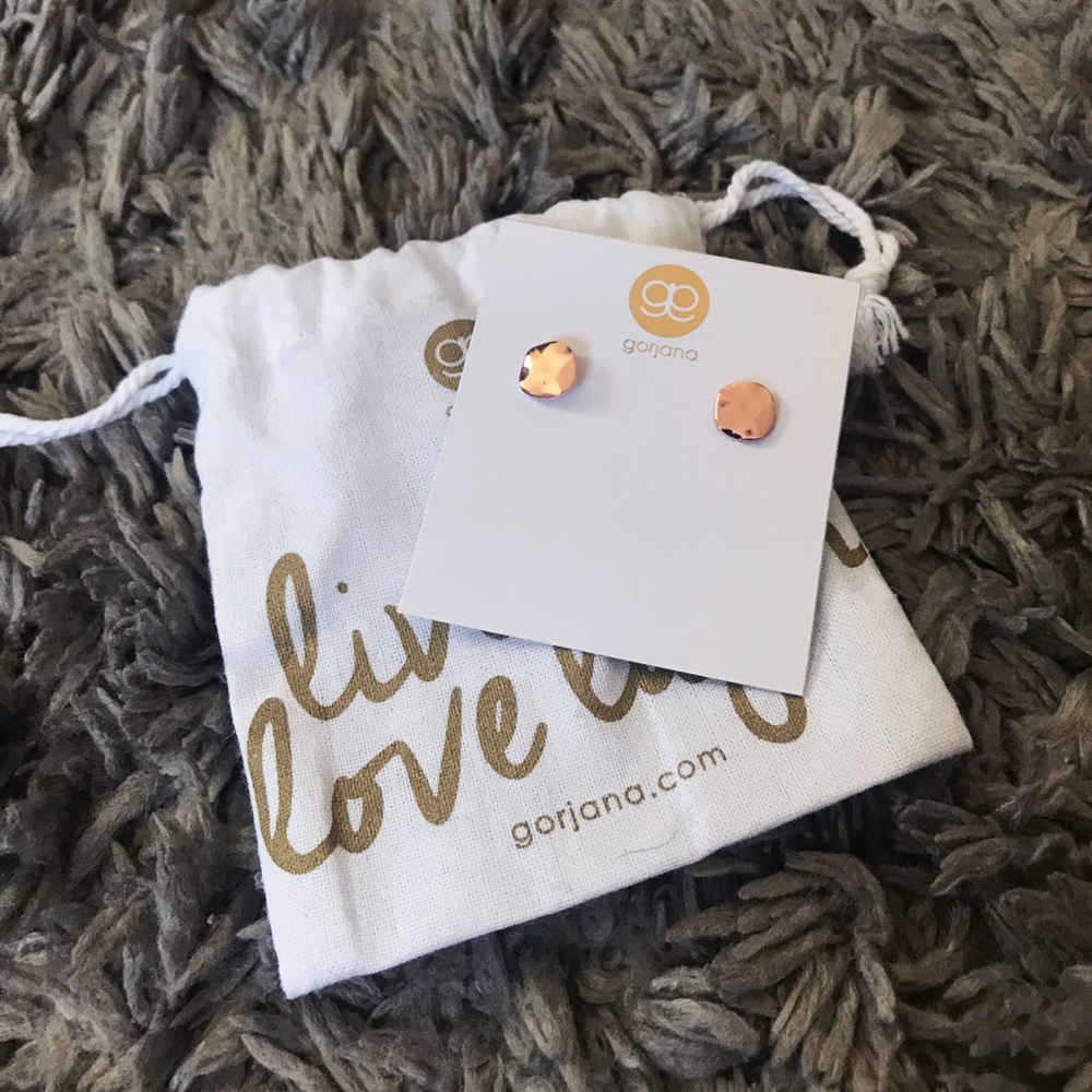 Gorjana Rose Gold Small Stud Earrings